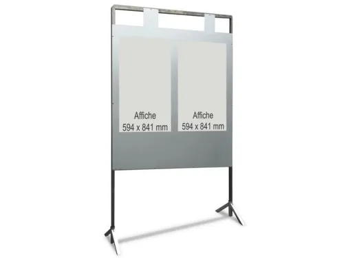 stembord,HxB 2100x1400mm,2nummerplaten,frame verzinkt