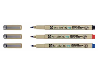 Fineliner Sakura Pigma Micron 0.4mm blister à 3 stuks assorti - 3