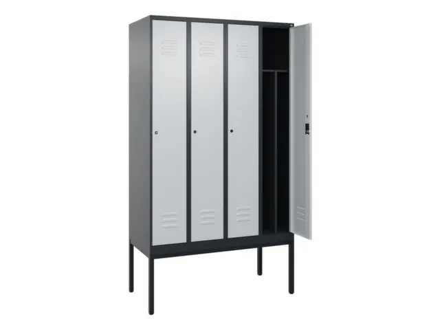 locker voor scheiding van kleding,HxBxD 2120x1200x500mm,4vak