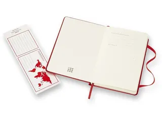 Notitieboek Moleskine pocket 90x140mm lijn hard cover scarlet red - 6