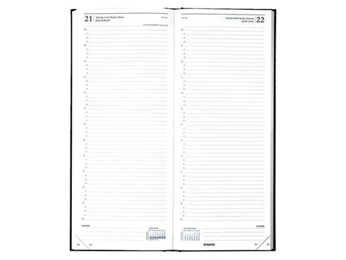 Agenda 2027 Brepols Saturnus Lima 1dag/1pagina zwart