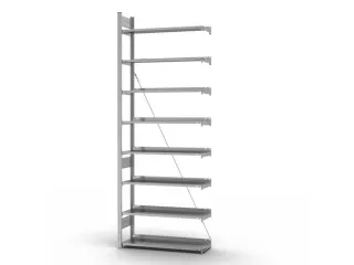 dossierstelling,aanbouwveld,HxBxD 2700x1010x335mm,vaklast 60kg - 2