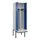 PBM-locker met bank,HxBxD 2120x600x815mm,2vak,vak B 300mm,draaigrendel