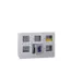 Armoire Multicases Portes Vitrées Hxlxp 855X1230X500Mm 6Cases Largeur