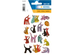 Etiket Herma 3337 Abstracte Katten 3x15 stickers