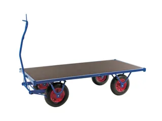 handtrekwagen,draagverm. 1500kg,laadvl. LxB 2000x1000mm,Multiplexplaat - 1