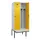 locker met bank,voor scheiding van kleding,HxBxD 2120x800x815mm,2vak