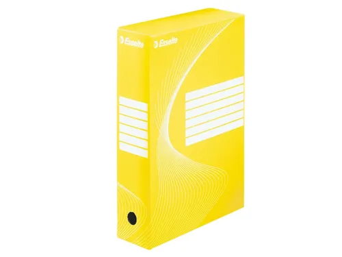 Archiefdoos Esselte Boxycolor 80mm 352x250mm geel