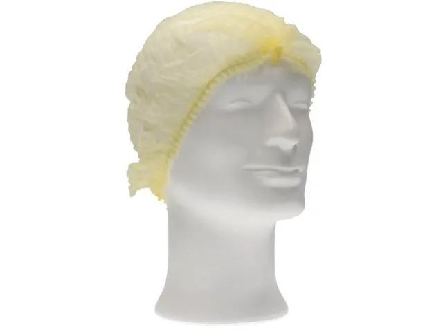 Haarnet CMT clip non-woven L 53cm PP geel