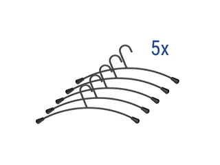 Kledinghanger MAUL metaal 460x190mm zwart 5 stuks - 3