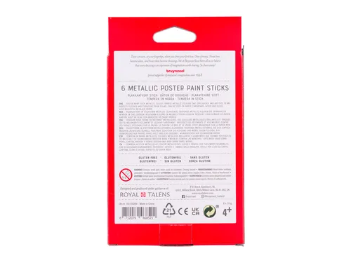 Verfstift Bruynzeel Kids assorti metallic 6 stuks
