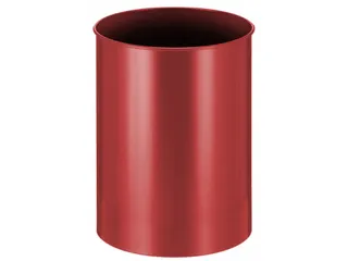 Ronde Papierbak Metaal 30 Liter Rood - 1