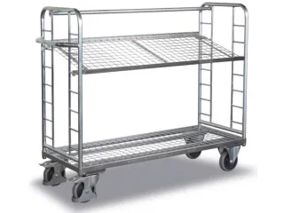 Bijzetwagen Verzinkt 250kg H 1231mm 2 Etages Laadvlak 1320x537mm - 2
