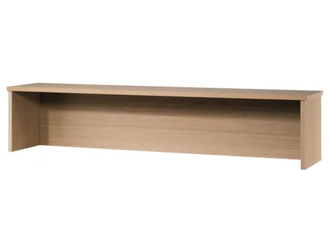 opzetvitrine,HxBxD 350x1200x320mm,hout,beuken,slijt- en krasvast