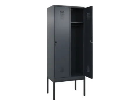 locker,HxBxD 2120x800x500mm,2vak,vak B 400mm,draaigrendel