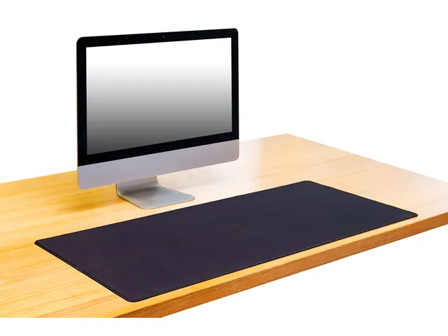 Tapis De Bureau Et Tapis De Souris, Ft 90 X 40 Cm, Noir