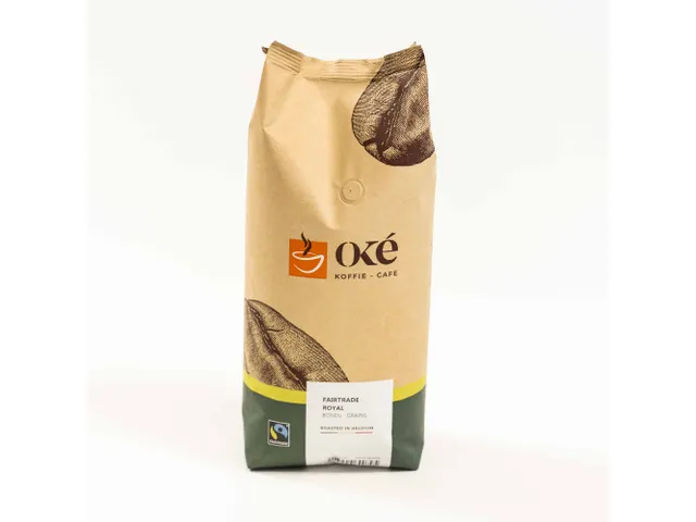 OKE Koffie Koffiebonen Fairtrade Royal zak van 1 kg