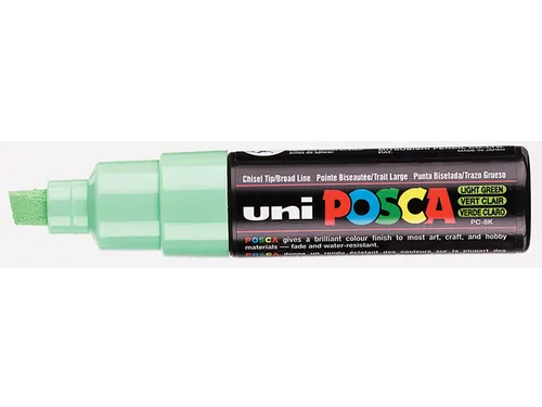 Verfstift Posca PC8K Brede punt 8mm schuin lichtgroen