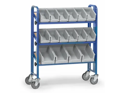 Bakkenwagens 2882 250kg 3 Etages 16 Bakken Ral5007