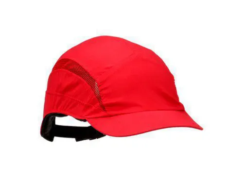 3M First Base 3 Classic stootpet met korte klep, rood, per 20 stuks