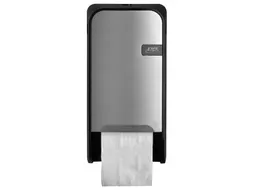 Toiletpapierdispenser Quartzline Q1 systeemrol duo zilver 441091