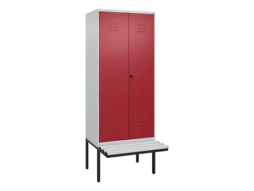 locker voor scheiding van kleding,HxBxD 2120x800x815mm,2vak