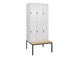 Dubbeldekse dekenkist,HxBxD 2120x900x815mm,3x2vak.,vak B 300mm