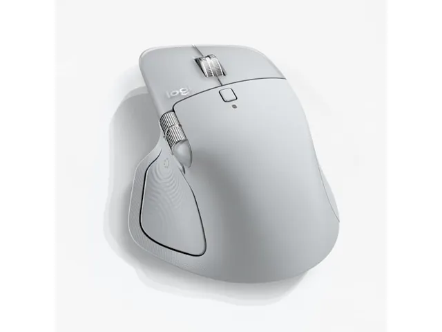 Logitech MX Master 4 draadloze muis 8 knoppen rechts Bluetooth grijs