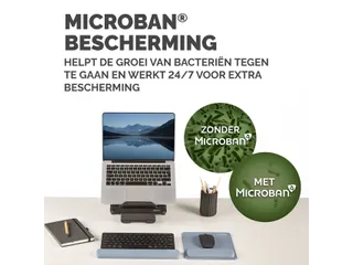 Muismat met polssteun Fellowes Breyta blauw 20x24cm - 12