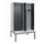 PBM-locker met bank,HxBxD 2120x1200x815mm,4vak,vak B 300mm