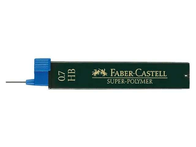 Potloodstift Faber-Castell HB 0.7mm super-polyme koker à 12 stuks