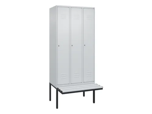 locker voor scheiding van kleding,HxBxD 2120x900x815mm,3vak
