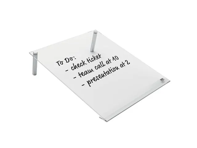 Notitiebord Nobo transparant acryl schuin A4