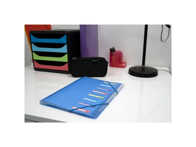 Sorteermap PP Chroma line 3klep 8 vak tr.