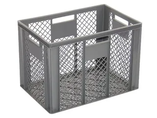 Euronorm Stapelkrat Pe 410x600x400mm 83liter Open Grijs - 1