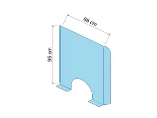 Beschermwand adem/sp utum(staand) 95x68 - 3