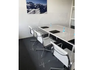 Plexiglas vergaderboogscherm 140x105cm - 4