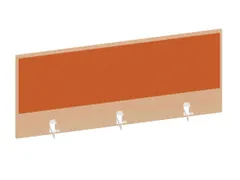 baliepaneel,v. bureau,aanbouw achter,B 1200mm,NE-esdoorn,BN3012-oranje