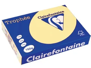 Trophée Pastel gekleurd papier A4 160 gram 250vel Kanariegeel - 1