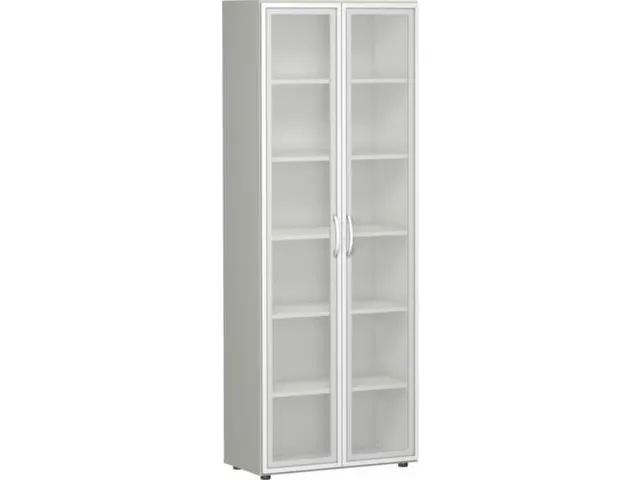 kantoorkast,HxBxD 2160x800x420mm,5xhouten vloer,6ordnerhoogte