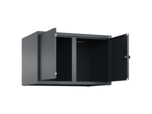opzetkast,v. locker,2vak.,vak B 400mm,HxBxD 500x800x500mm,vleugeldeur