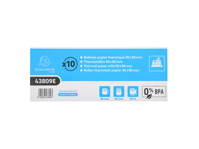 Exacompta Kassarol 43809E 48 Gram 80mmx12 mmx12mm 85 Meter