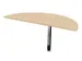 table de rallonge,HxlxP 740x1400x700mm,mi-rond,NE-érable