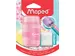 potloodslijper + gom Connect Soft Touch assorti pastelkleuren, op blis