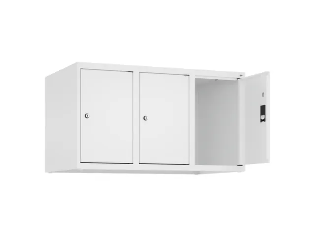 opzetkast,v. locker,3vak.,vak B 300mm,HxBxD 500x900x500mm,vleugeldeur