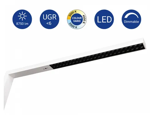 Staande Led-lamp MAULsirius colour vario sensor Dimbaar Wit