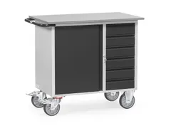 Werkplaatswagens Van Staalplaat 2450 Ral7035 Front Ral7016 6 Laden