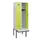 locker met bank,HxBxD 1950x600x815mm,2vak,vak B 300mm,cilinderslot
