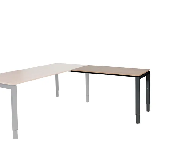 Domino Aanbouw Hoogte Verstelbaar 1200x600mm Hav/Kers 25mm Zwart