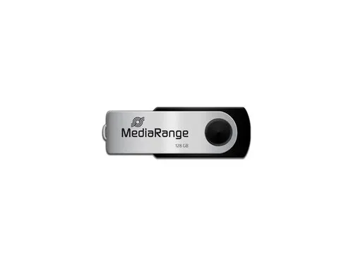 Mediarange Flexi Flash Drive 128Gb 15Mb/S Usb 2.0 Black-Silver